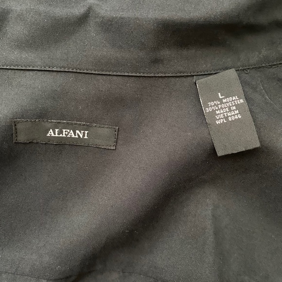 Men’s Short Sleeve Alfani Camp Shirt - Picture 4 of 4